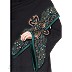 Embroidered nidha abaya-  Stone embossed